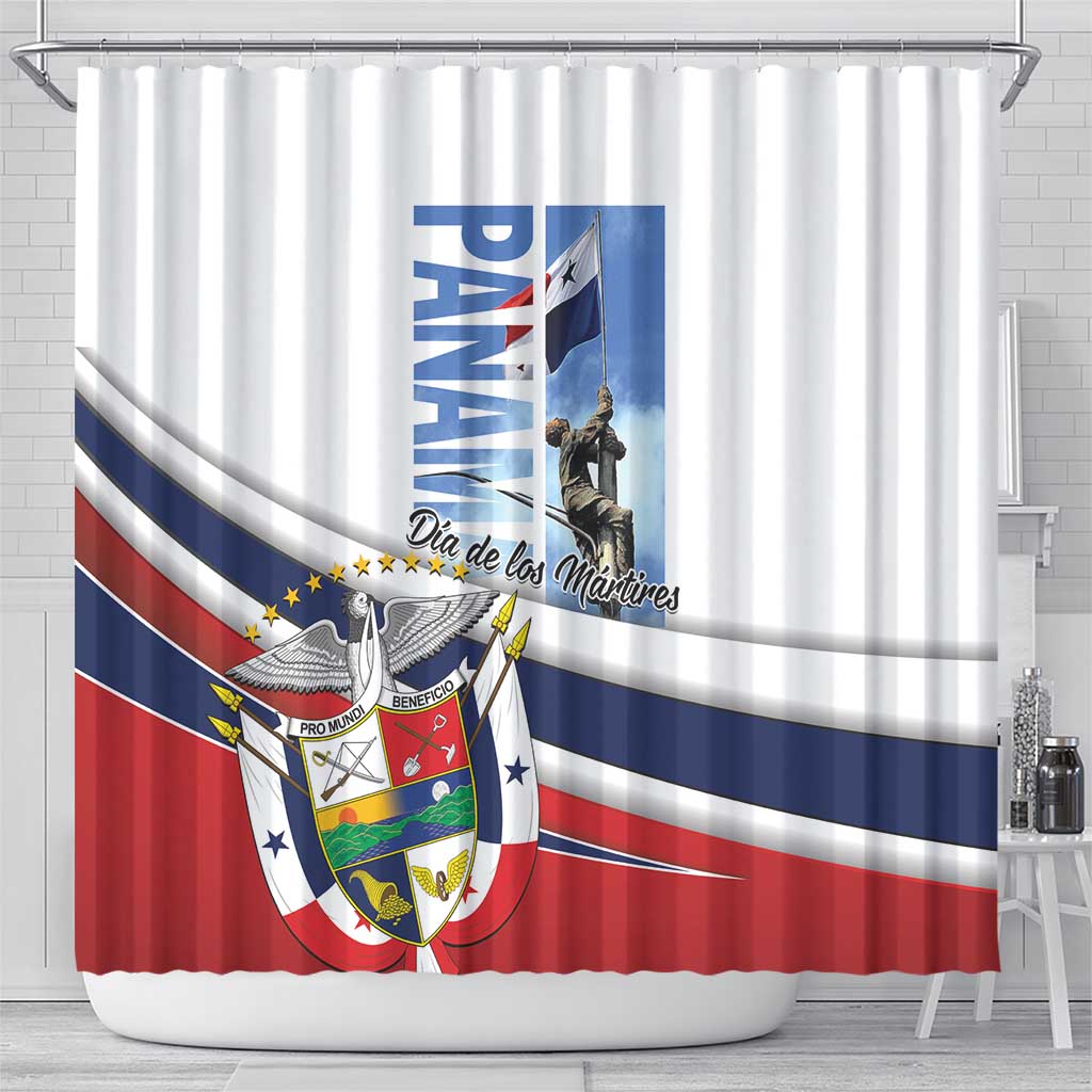 Panama Martyrs Day Shower Curtain Dia de los Martires
