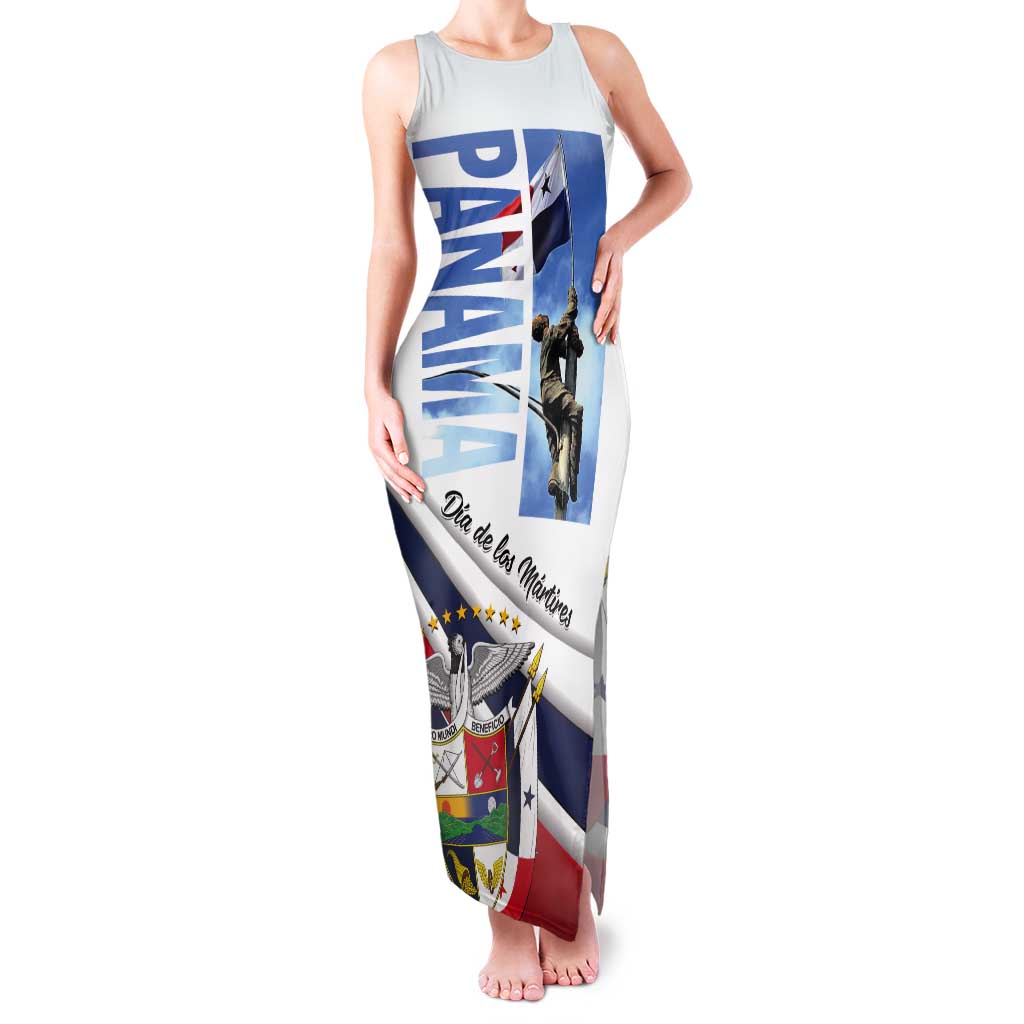 Panama Martyrs Day Tank Maxi Dress Dia de los Martires - Wonder Print Shop
