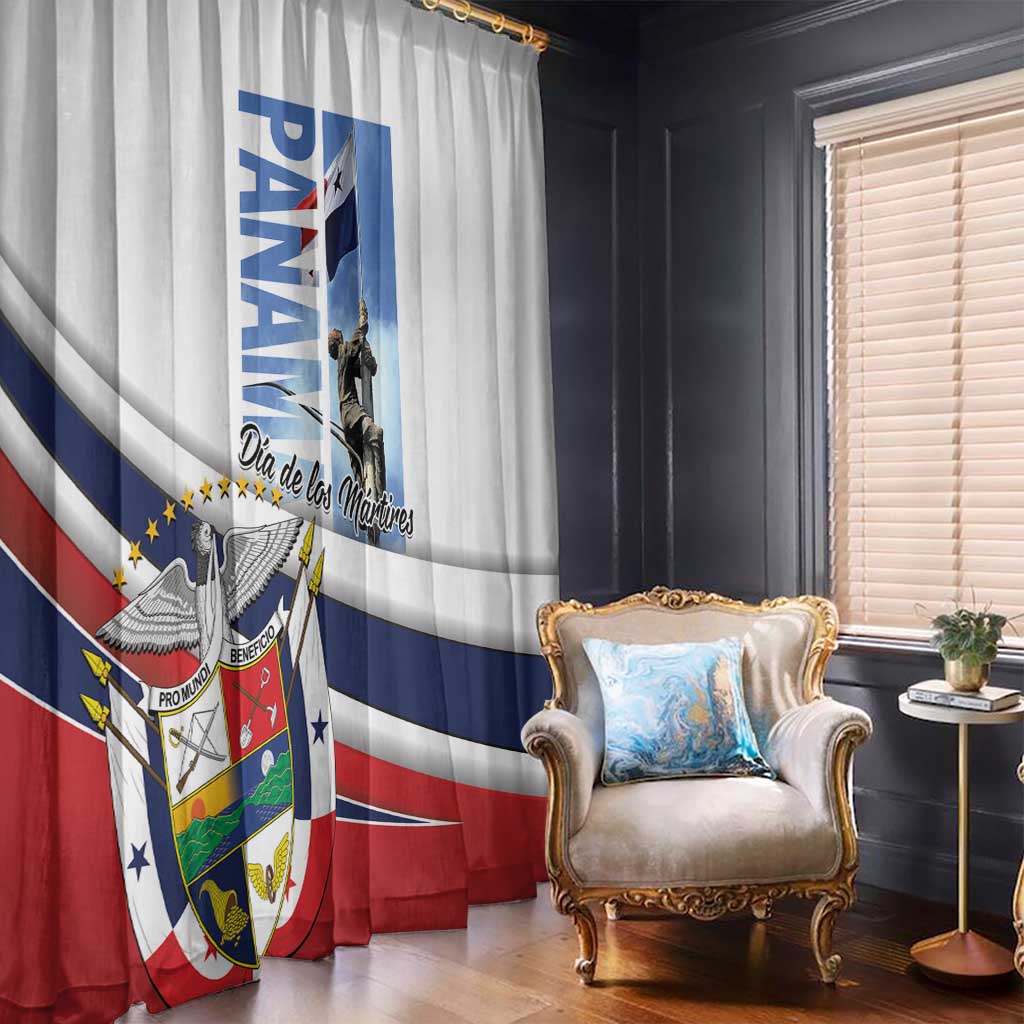 Panama Martyrs Day Window Curtain Dia de los Martires - Wonder Print Shop