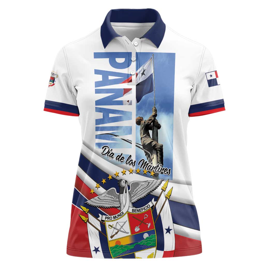 Panama Martyrs Day Women Polo Shirt Dia de los Martires - Wonder Print Shop