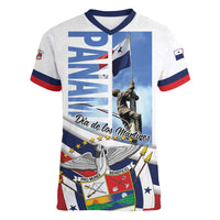 Panama Martyrs Day Women V-Neck T-Shirt Dia de los Martires - Wonder Print Shop