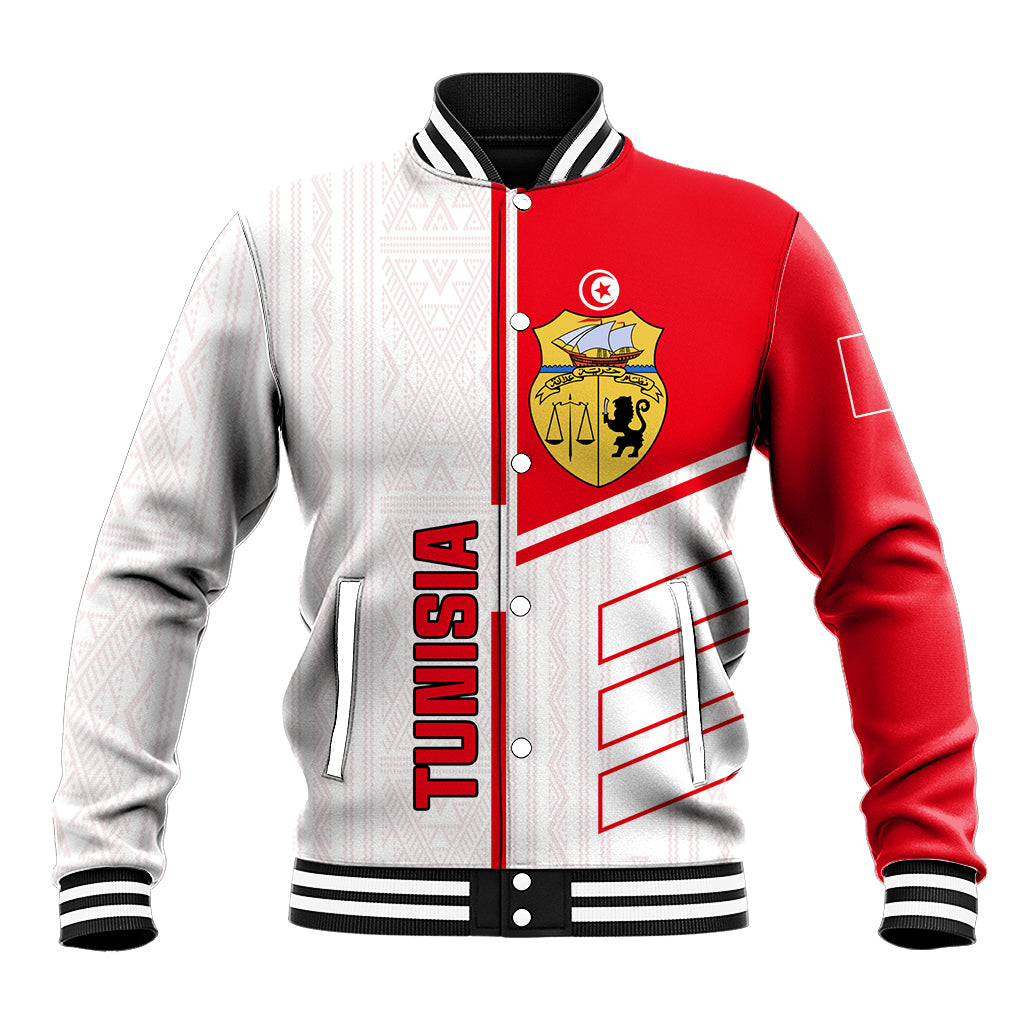 Tunisia Football Baseball Jacket Go Eagles of Carthage - Wonder Print Shop