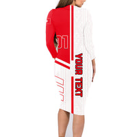 Tunisia Football Family Matching Long Sleeve Bodycon Dress and Hawaiian Shirt Go Eagles of Carthage - Wonder Print Shop