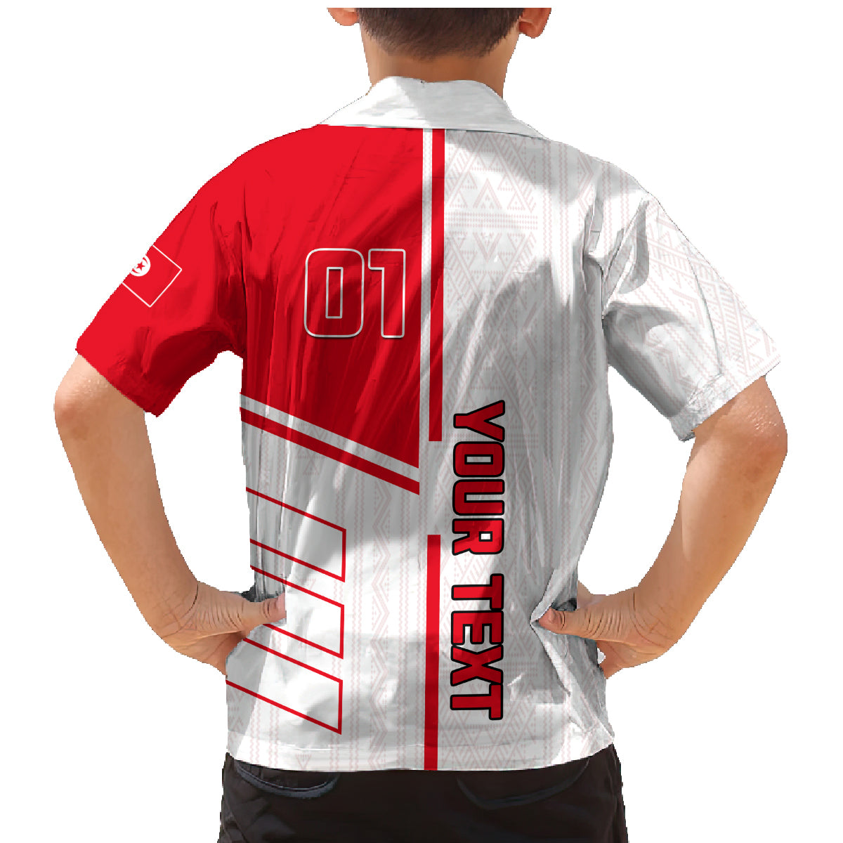 Tunisia Football Family Matching Mermaid Dress and Hawaiian Shirt Go Eagles of Carthage - Wonder Print Shop