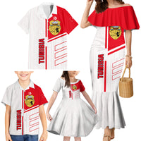 Tunisia Football Family Matching Mermaid Dress and Hawaiian Shirt Go Eagles of Carthage - Wonder Print Shop