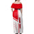 Tunisia Football Family Matching Off Shoulder Maxi Dress and Hawaiian Shirt Go Eagles of Carthage - Wonder Print Shop