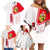 Tunisia Football Family Matching Off Shoulder Short Dress and Hawaiian Shirt Go Eagles of Carthage - Wonder Print Shop