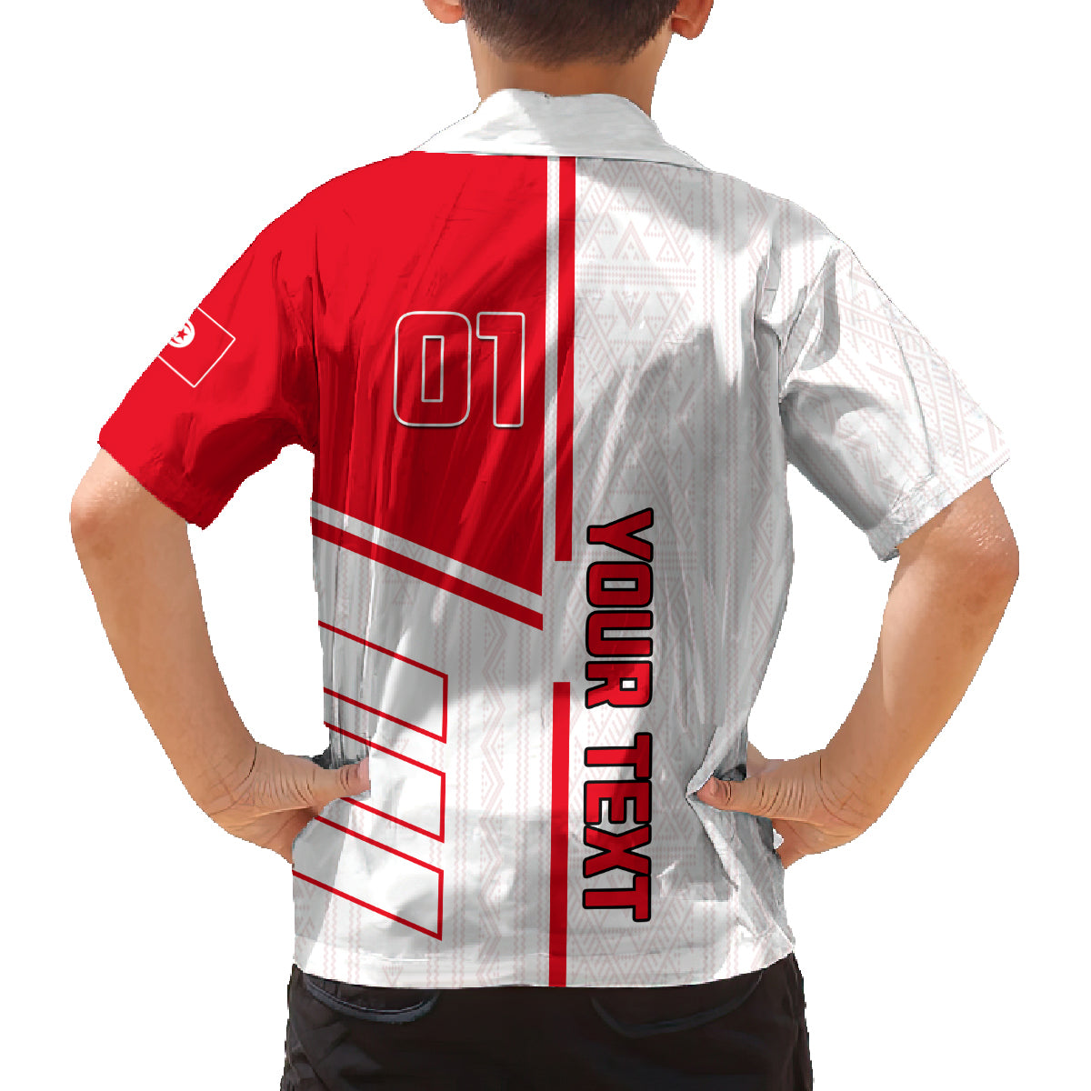 Tunisia Football Family Matching Puletasi and Hawaiian Shirt Go Eagles of Carthage - Wonder Print Shop