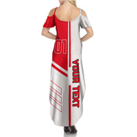 Tunisia Football Family Matching Summer Maxi Dress and Hawaiian Shirt Go Eagles of Carthage - Wonder Print Shop