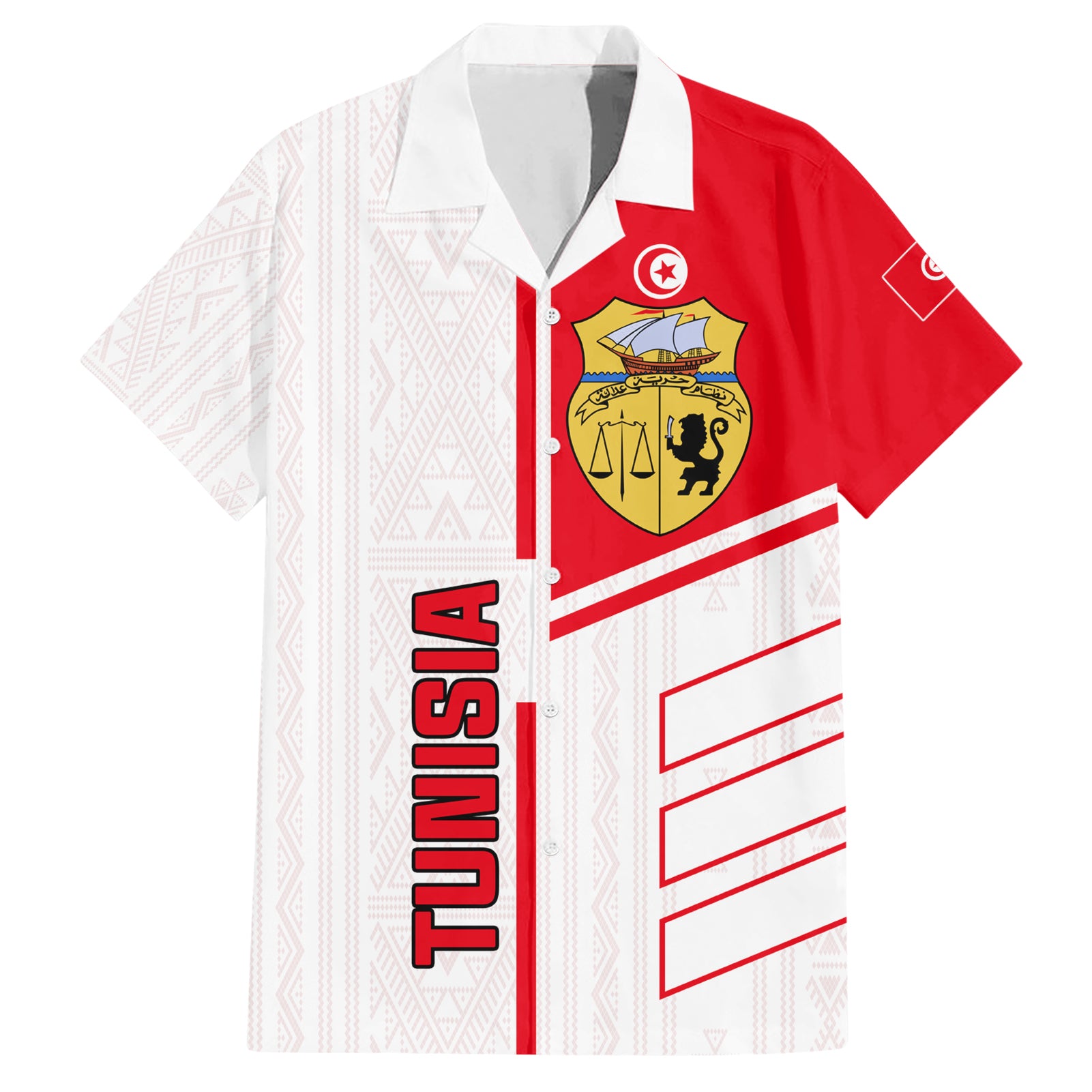 Tunisia Football Hawaiian Shirt Go Eagles of Carthage - Wonder Print Shop