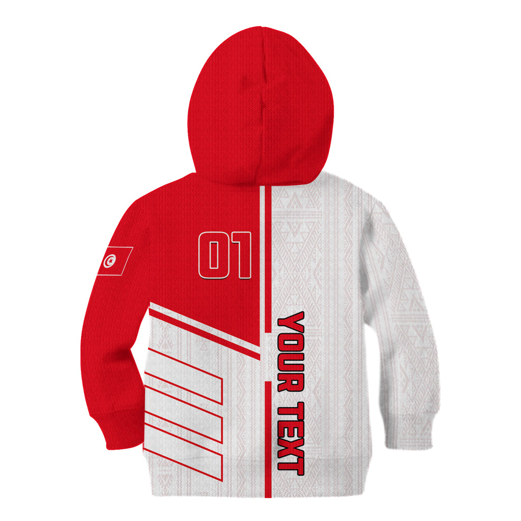 Tunisia Football Kid Hoodie Go Eagles of Carthage - Wonder Print Shop