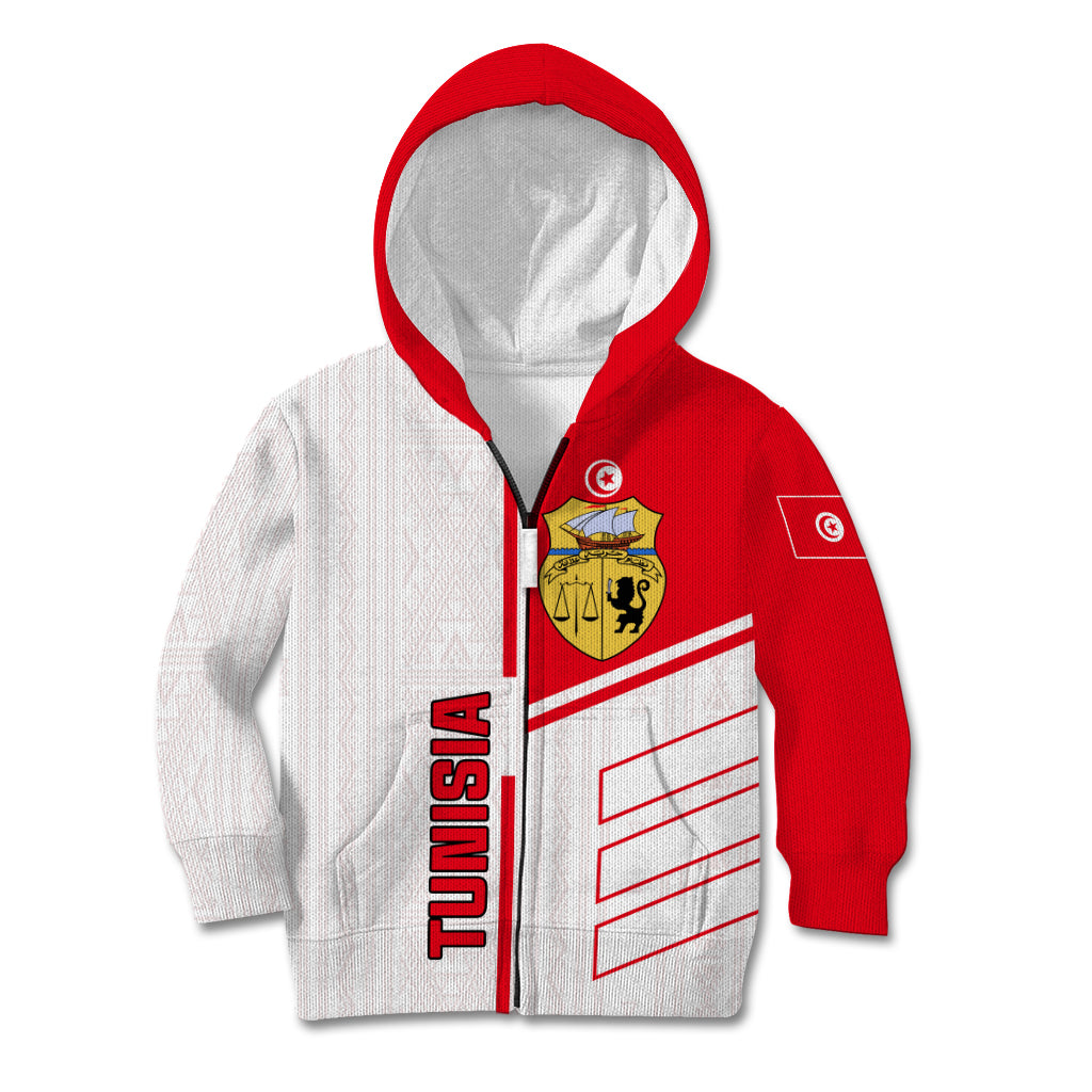 Tunisia Football Kid Hoodie Go Eagles of Carthage - Wonder Print Shop