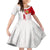 Tunisia Football Kid Short Sleeve Dress Go Eagles of Carthage - Wonder Print Shop