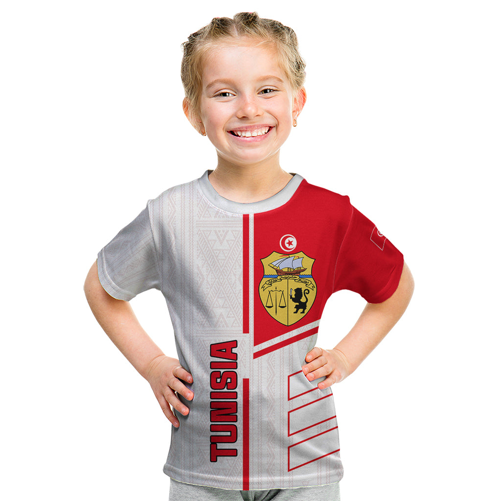 Tunisia Football Kid T Shirt Go Eagles of Carthage - Wonder Print Shop