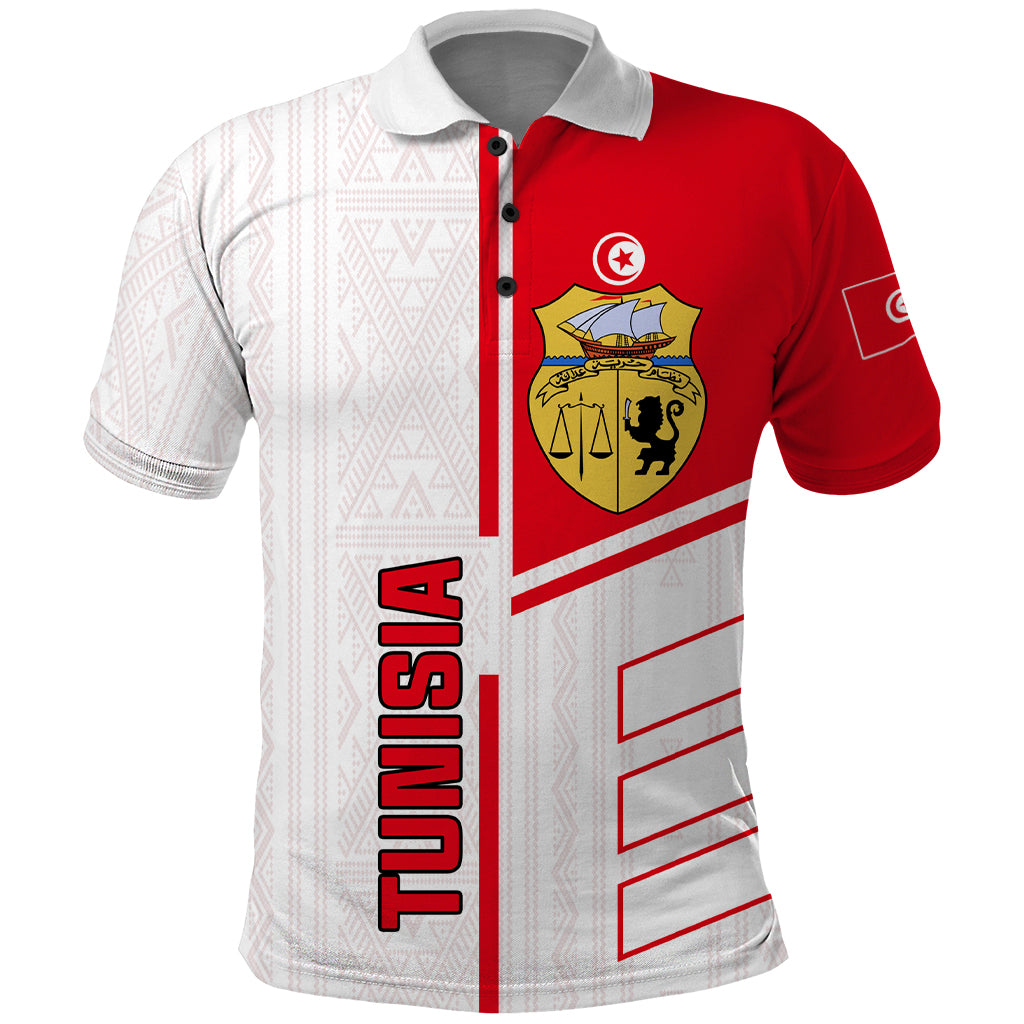Tunisia Football Polo Shirt Go Eagles of Carthage - Wonder Print Shop