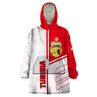 Tunisia Football Wearable Blanket Hoodie Go Eagles of Carthage - Wonder Print Shop