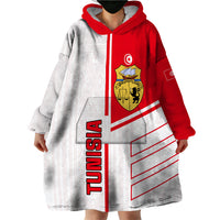 Tunisia Football Wearable Blanket Hoodie Go Eagles of Carthage - Wonder Print Shop