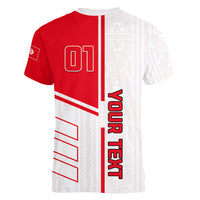 Tunisia Football Women V Neck T Shirt Go Eagles of Carthage - Wonder Print Shop