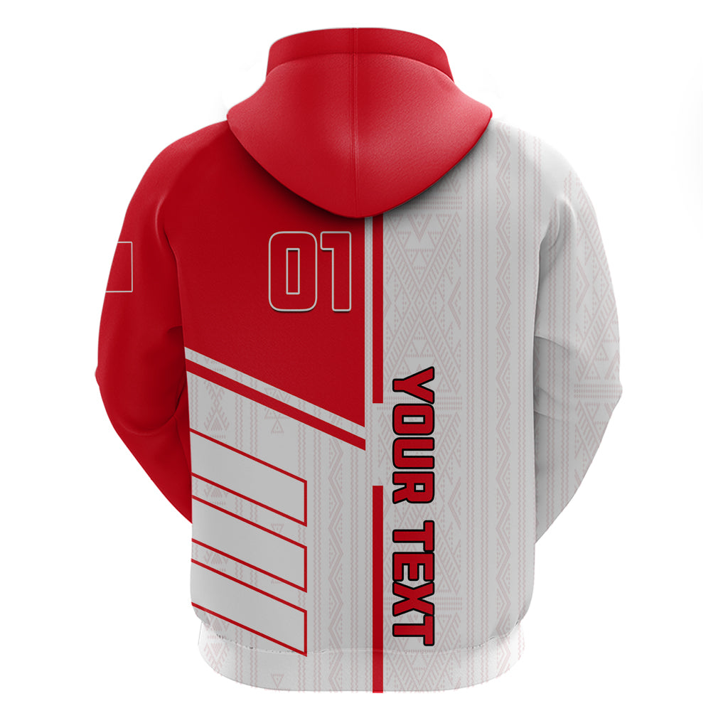 Tunisia Football Zip Hoodie Go Eagles of Carthage - Wonder Print Shop