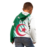 Algeria Football Kid Hoodie Go Les Fennecs - Wonder Print Shop