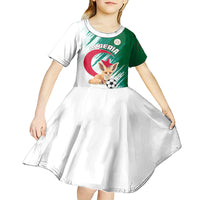 Algeria Football Kid Short Sleeve Dress Go Les Fennecs - Wonder Print Shop