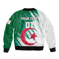 Algeria Football Sleeve Zip Bomber Jacket Go Les Fennecs - Wonder Print Shop