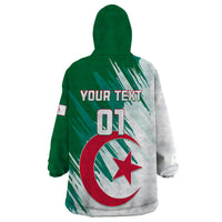 Algeria Football Wearable Blanket Hoodie Go Les Fennecs - Wonder Print Shop