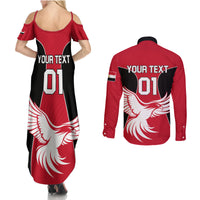 Egypt Football Couples Matching Summer Maxi Dress and Long Sleeve Button Shirt Go The Pharaohs - Wonder Print Shop