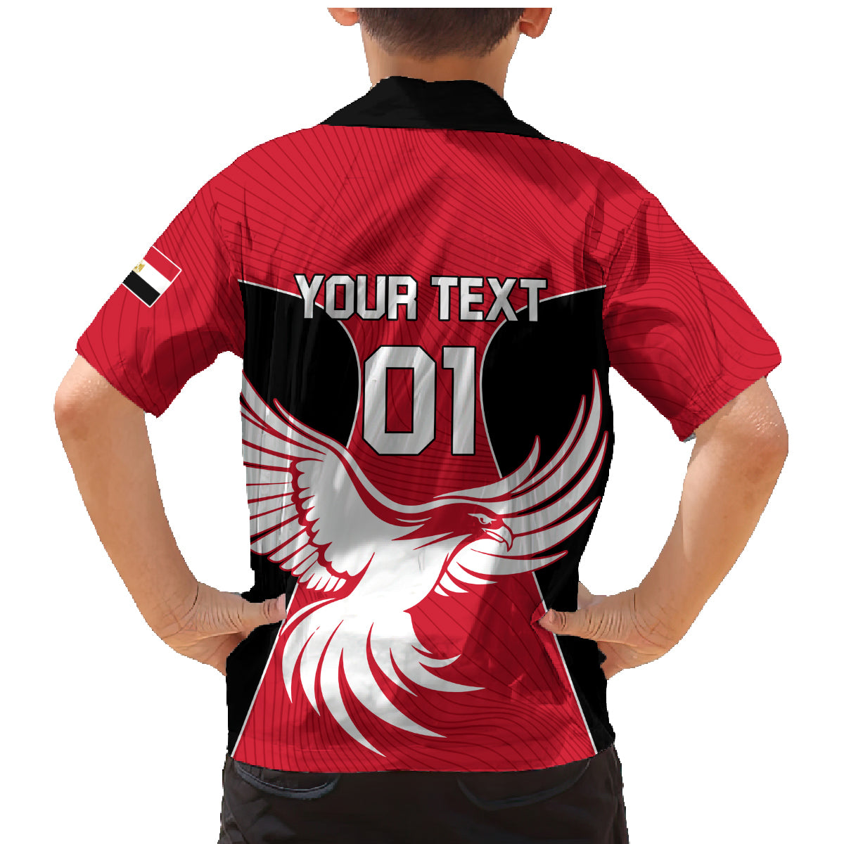 Egypt Football Family Matching Mermaid Dress and Hawaiian Shirt Go The Pharaohs - Wonder Print Shop