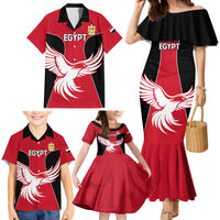 Egypt Football Family Matching Mermaid Dress and Hawaiian Shirt Go The Pharaohs - Wonder Print Shop