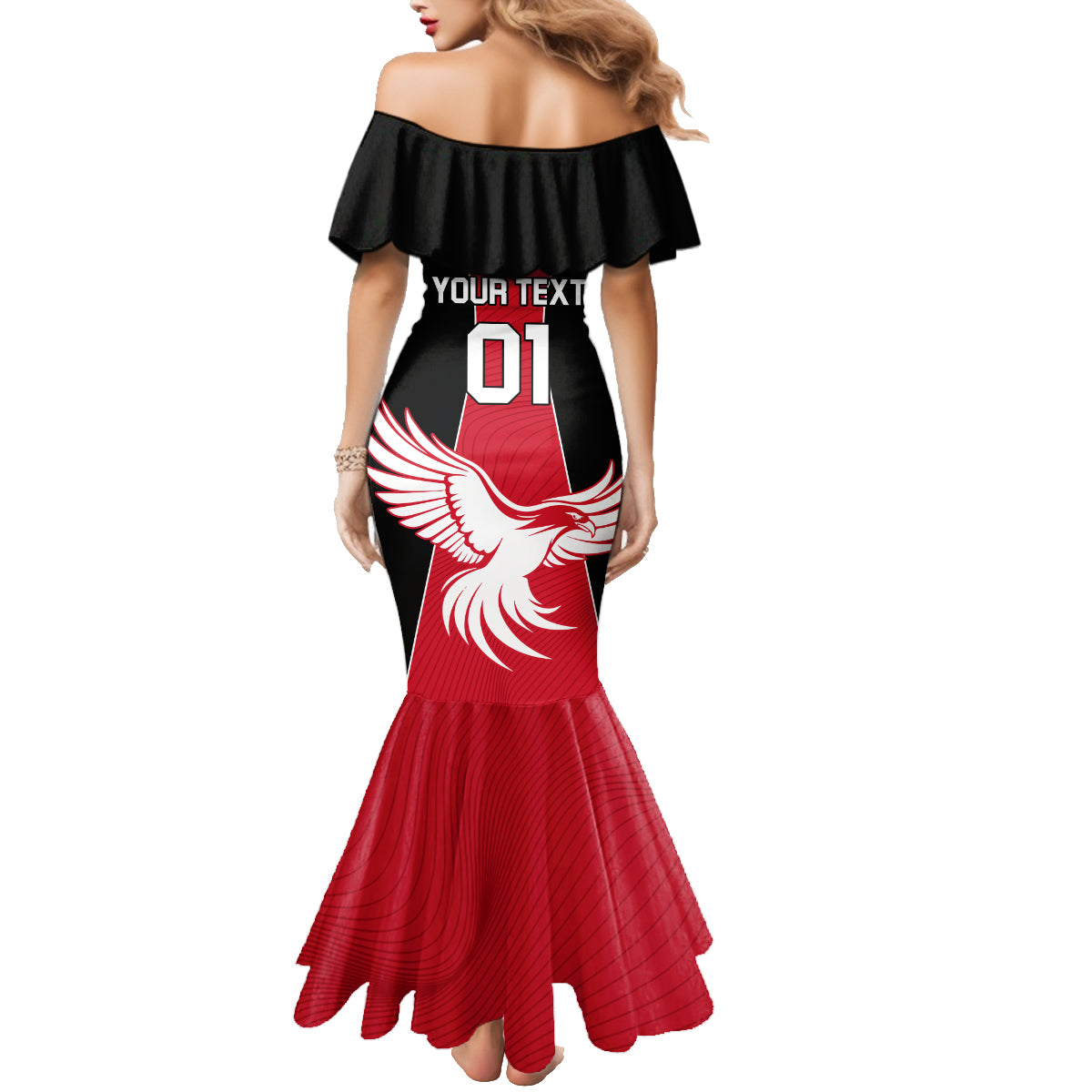 Egypt Football Family Matching Mermaid Dress and Hawaiian Shirt Go The Pharaohs - Wonder Print Shop