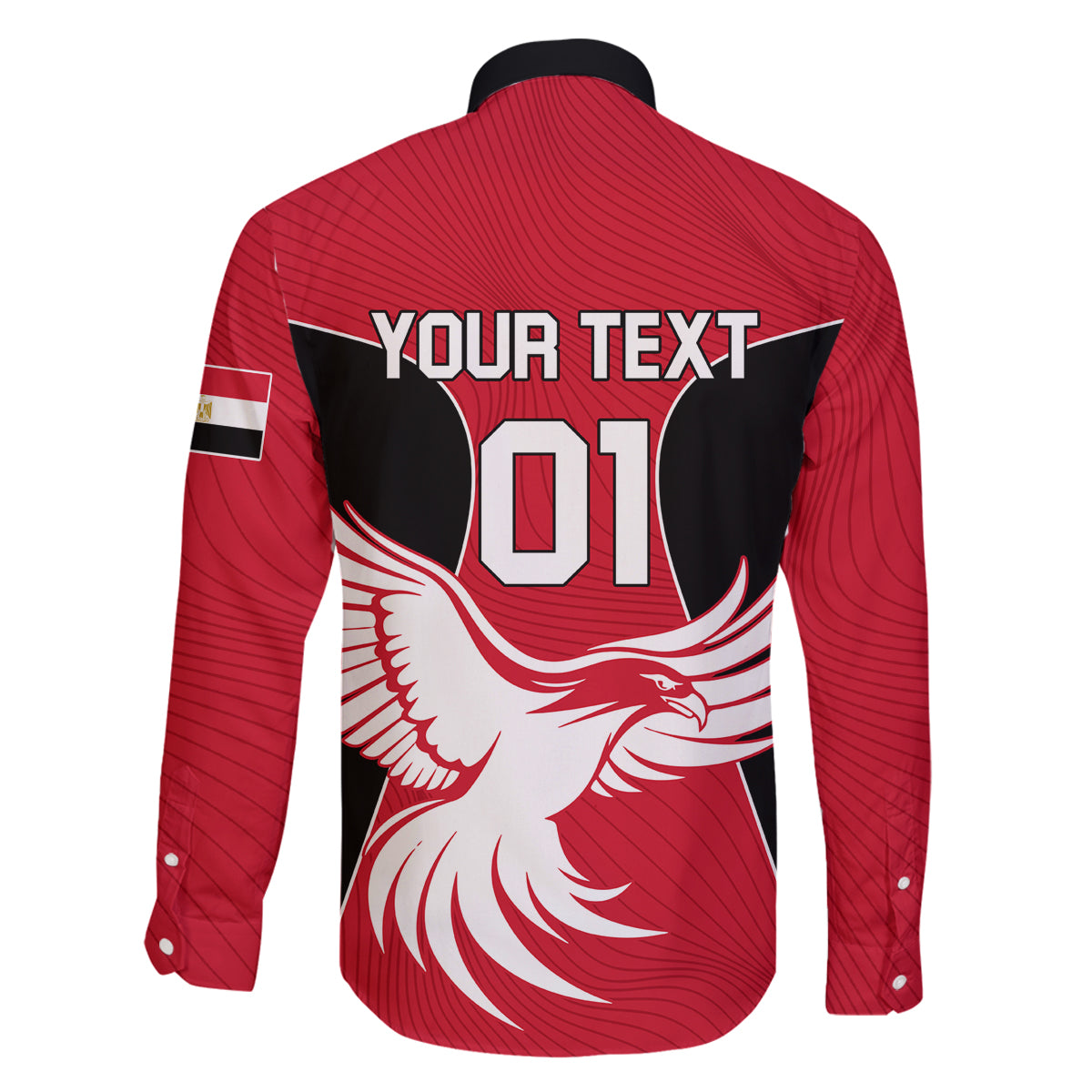 Egypt Football Family Matching Off Shoulder Long Sleeve Dress and Hawaiian Shirt Go The Pharaohs - Wonder Print Shop