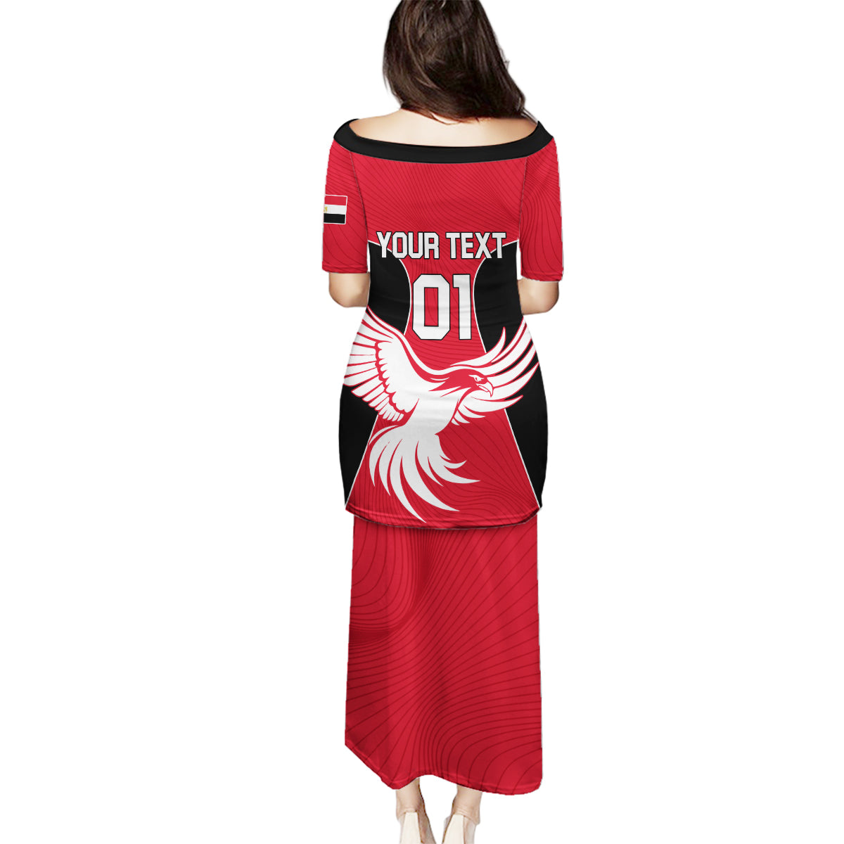 Egypt Football Family Matching Puletasi and Hawaiian Shirt Go The Pharaohs - Wonder Print Shop