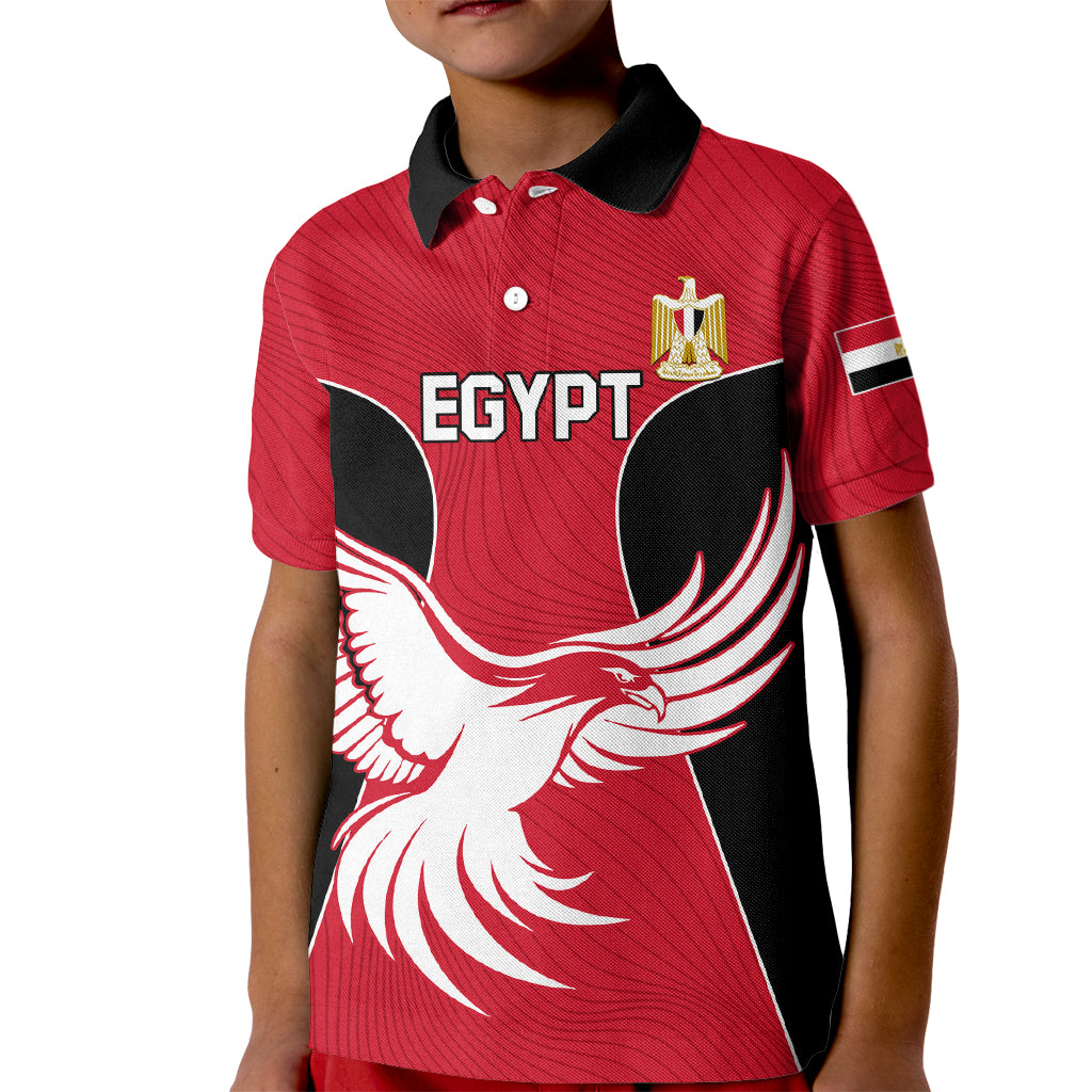 Egypt Football Kid Polo Shirt Go The Pharaohs