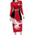 Egypt Football Long Sleeve Bodycon Dress Go The Pharaohs - Wonder Print Shop