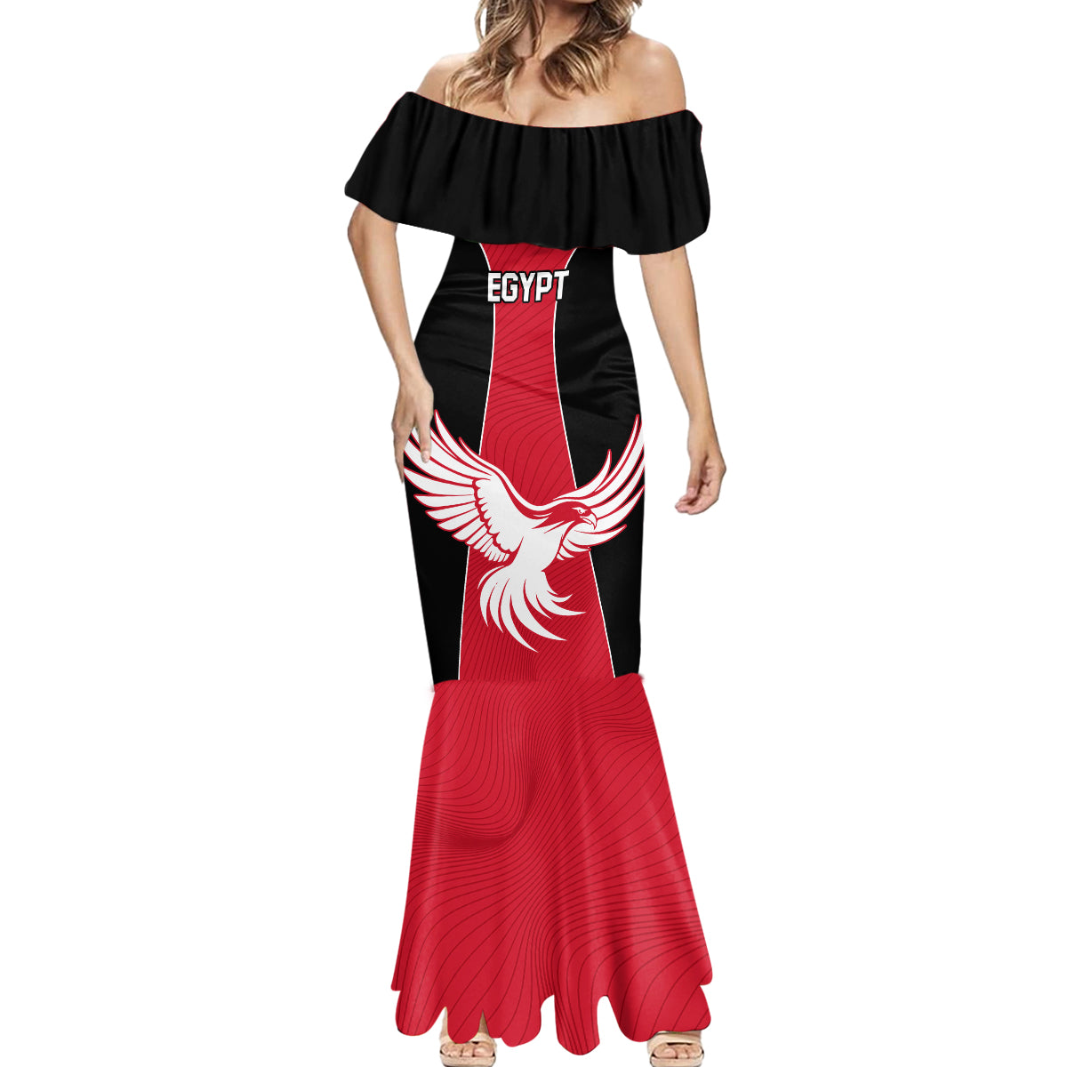 Egypt Football Mermaid Dress Go The Pharaohs - Wonder Print Shop