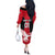 Egypt Football Off The Shoulder Long Sleeve Dress Go The Pharaohs - Wonder Print Shop