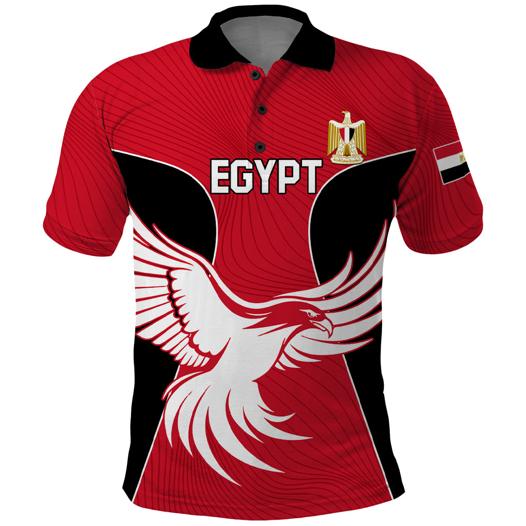 Egypt Football Polo Shirt Go The Pharaohs - Wonder Print Shop