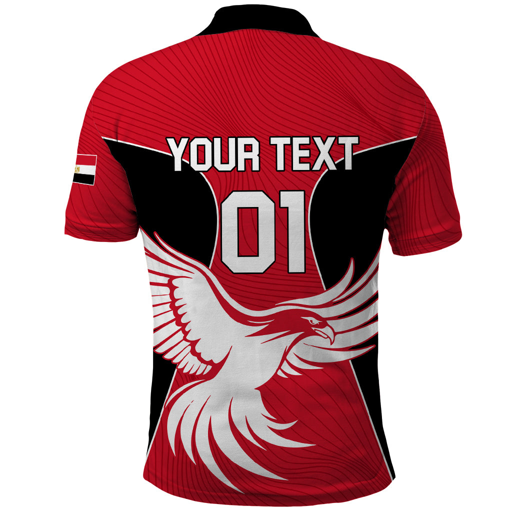 Egypt Football Polo Shirt Go The Pharaohs - Wonder Print Shop