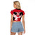Egypt Football Raglan Cropped T Shirt Go The Pharaohs - Wonder Print Shop