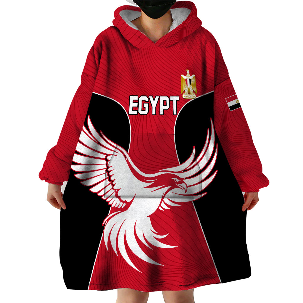 Egypt Football Wearable Blanket Hoodie Go The Pharaohs - Wonder Print Shop