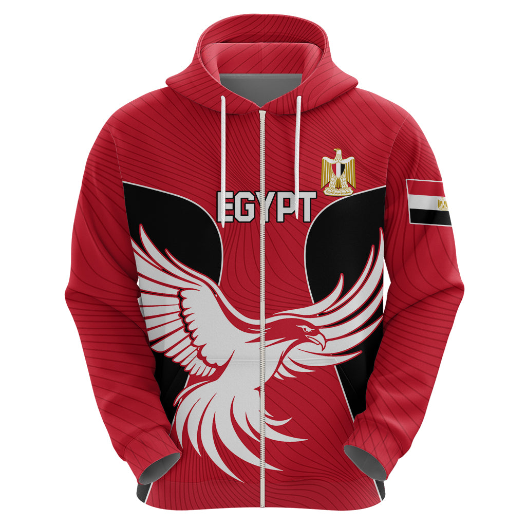 Egypt Football Zip Hoodie Go The Pharaohs - Wonder Print Shop