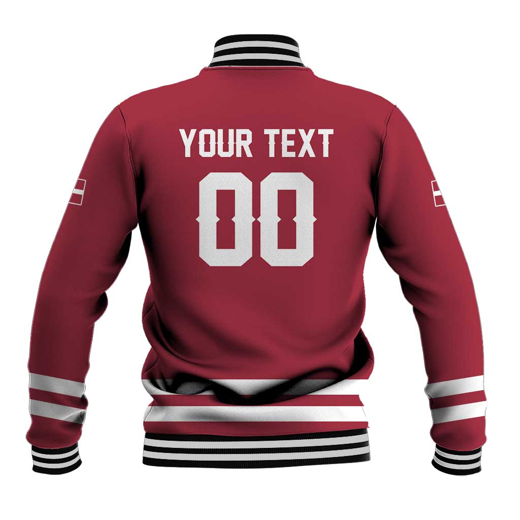 Custom Hockey 2026 Latvia Baseball Jacket Latvians Go Champions