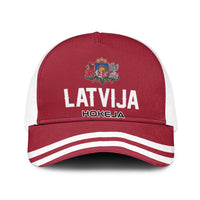 Hockey 2026 Latvia Baseball Net Cap Latvians Go Champions