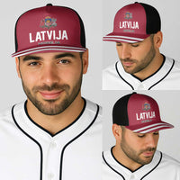 Hockey 2026 Latvia Baseball Net Cap Latvians Go Champions