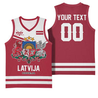 Custom Hockey 2026 Latvia Basketball Jersey Latvians Go Champions