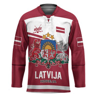 Custom Hockey 2026 Latvia Hockey Jersey Latvians Go Champions