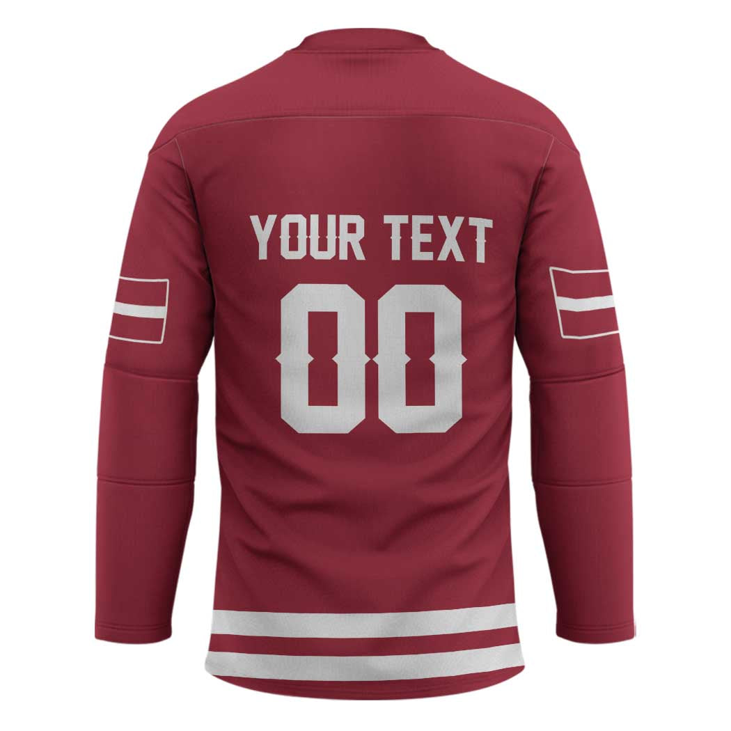 Custom Hockey 2026 Latvia Hockey Jersey Latvians Go Champions