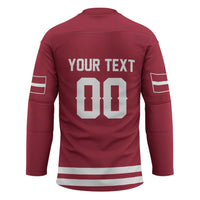 Custom Hockey 2026 Latvia Hockey Jersey Latvians Go Champions