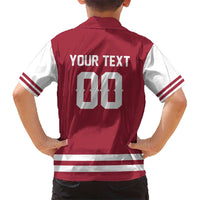 Custom Hockey 2026 Latvia Kid Hawaiian Shirt Latvians Go Champions